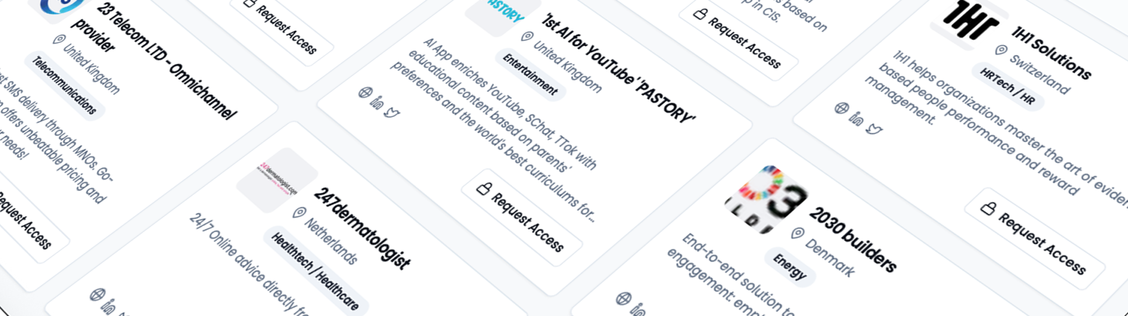 Investor Dashboard - Curated startup pipeline